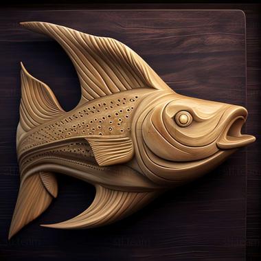 3D модель Риба плосконосий сом (STL)